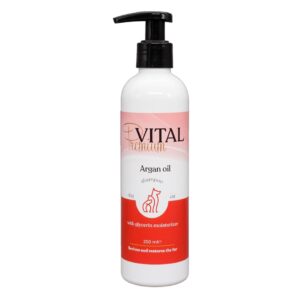 Premium-Vital Champú con Aceite de Argán Para Perros y Gatos – 250 ml