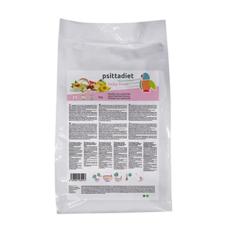 Psittadiet Papilla Baby Food – nutrición equilibrada para cría manual de psitácidas – 3 KG