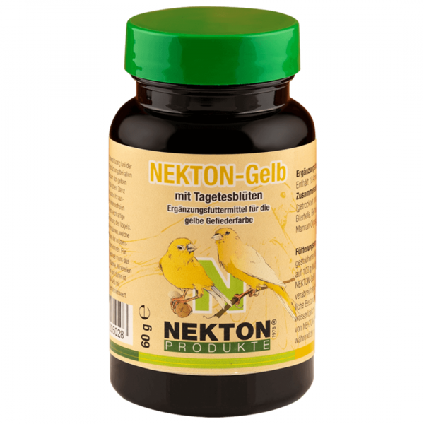 Nekton Gelb 60 g – Suplemento para intensificar plumaje amarillo en aves