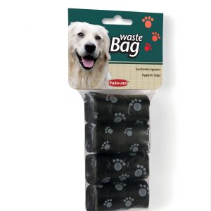 Bolsas higiénicas negras para excrementos de perro PADOVAN Waste Bag Black (rollo 20 uds.)