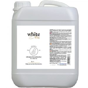 Extra-White Shampoo para perros y gatos de pelo blanco 5 L