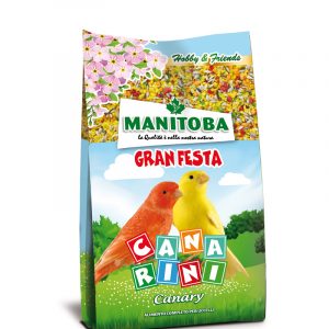 Manitoba Gran Festa Canarini alimento completo y variado para canarios 500 g