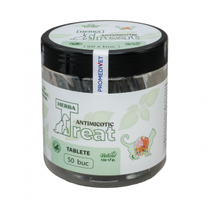 Herba-Treat Tablete Pisici Antimicotic antifúngico intestinal para gatos 50 TBL x 0,3