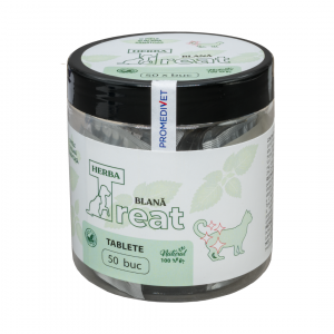 Herba Treat Piel suplemento natural para piel y pelaje en perros y gatos 50 tabletas