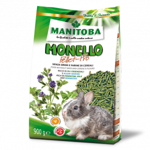 Manitoba Monello Pellet Pro alimento completo en pellets para conejos 900 g