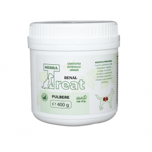 Herba Treat suplemento natural para la salud renal y digestiva en perros 400 g
